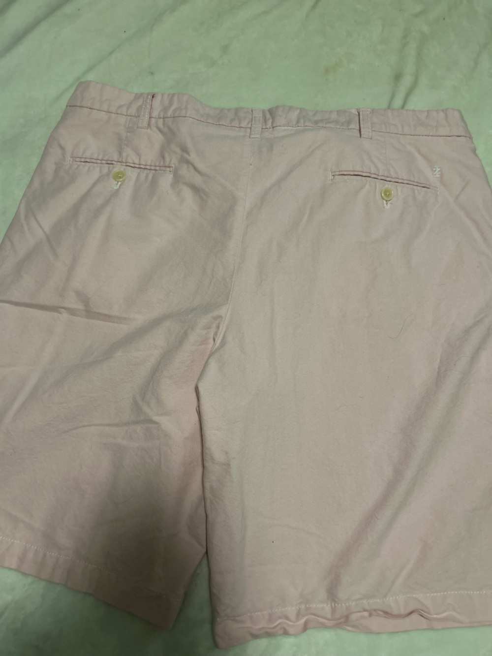 Izod Light Pink Cotton Shorts with Button Fly
